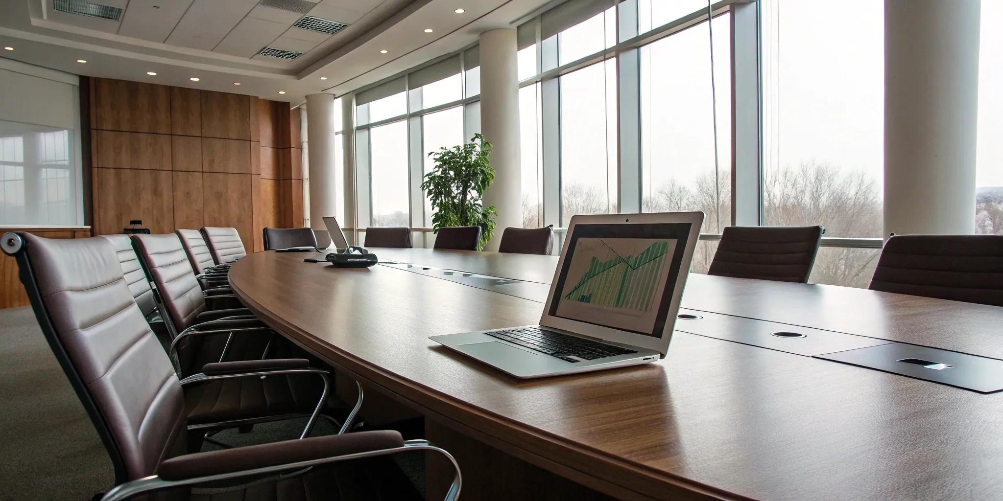 Data analytics displayed on a laptop for recruitment.